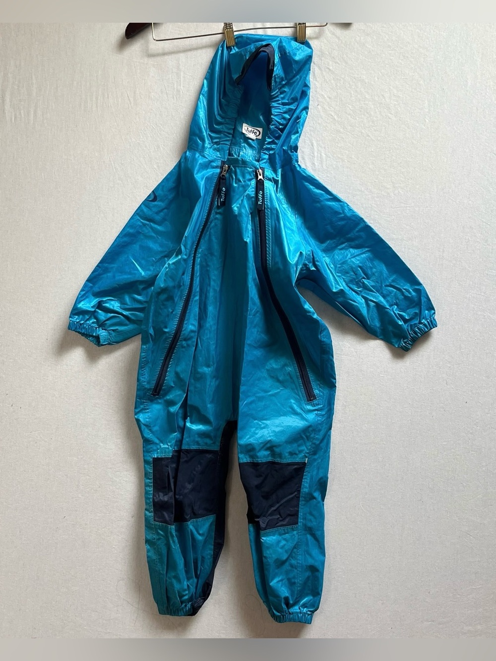 Tuffo Muddy Buddy Waterproof Rain Suit Blue 5T Coverall Packable